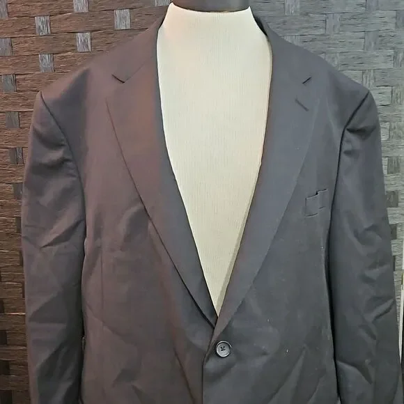 Men's Pronto Uomo Platinum Executive Fit Classic Black Blazer Jacket Size 50 Reg